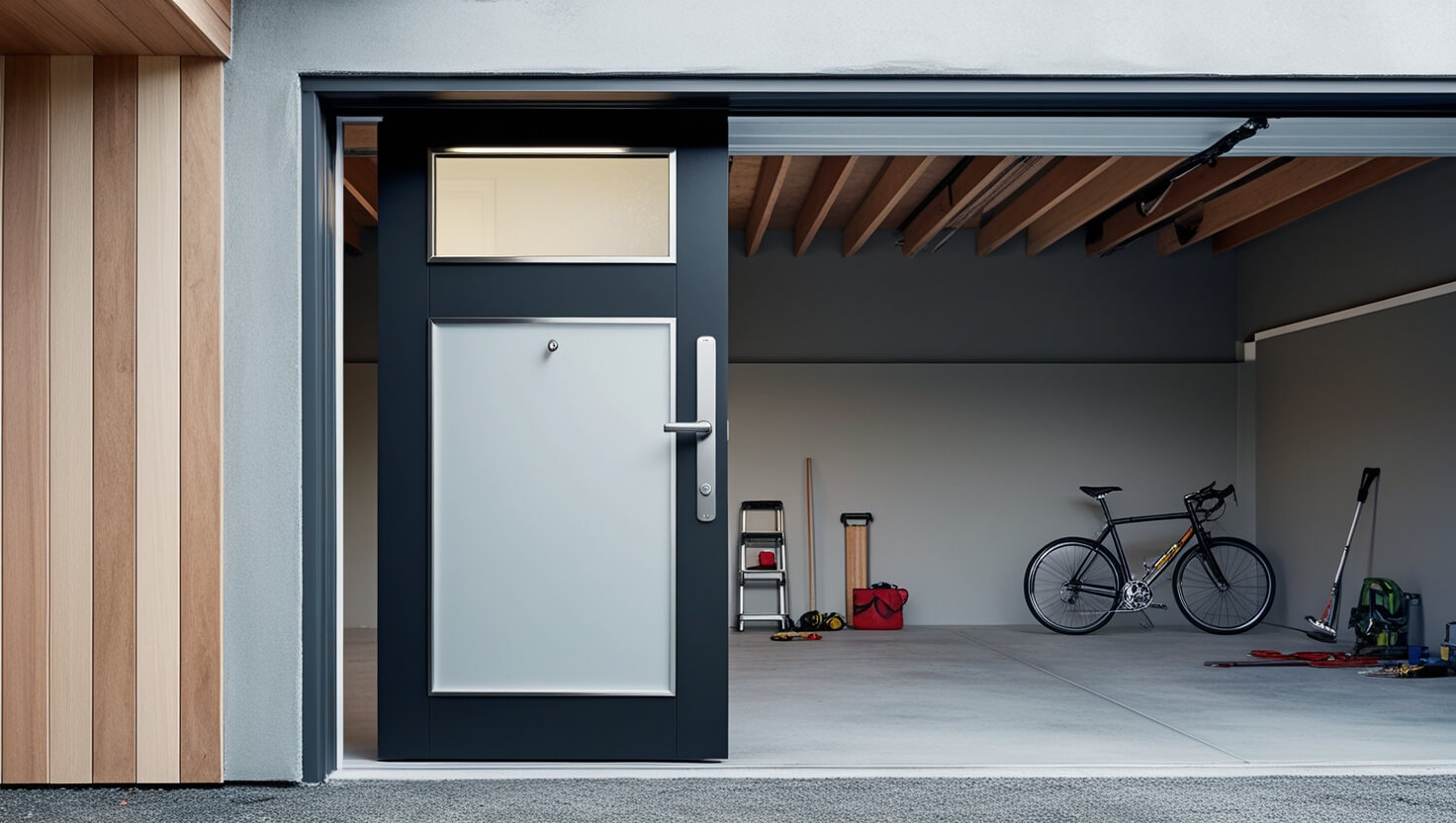 You are currently viewing Door into garage from inside house