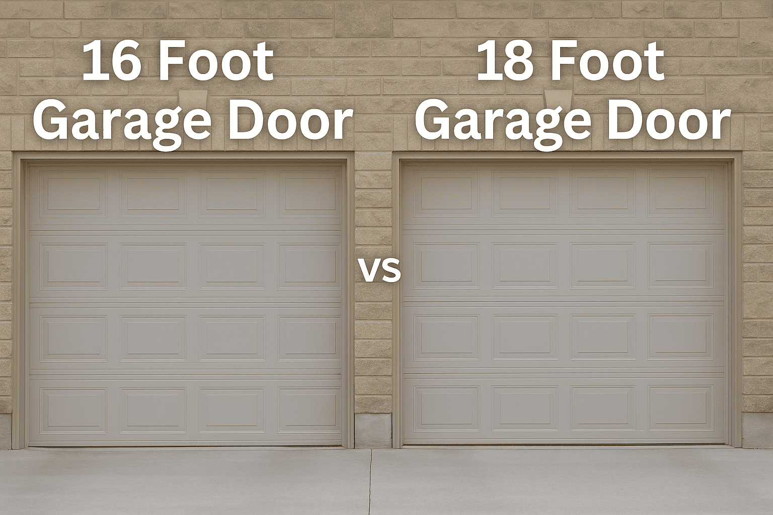 You are currently viewing 16 vs 18 Foot Garage Door: Which Size Is Best for Your Home?