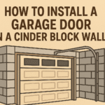 How to Install a Garage Door in a Cinder Block Wall