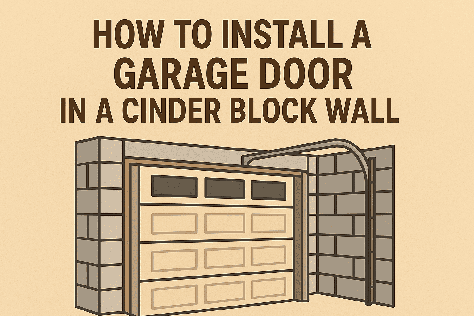 You are currently viewing How to Install a Garage Door in a Cinder Block Wall