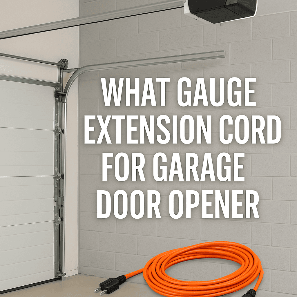 Read more about the article What Gauge Extension Cord for Garage Door Opener: Complete Homeowner’s Guide