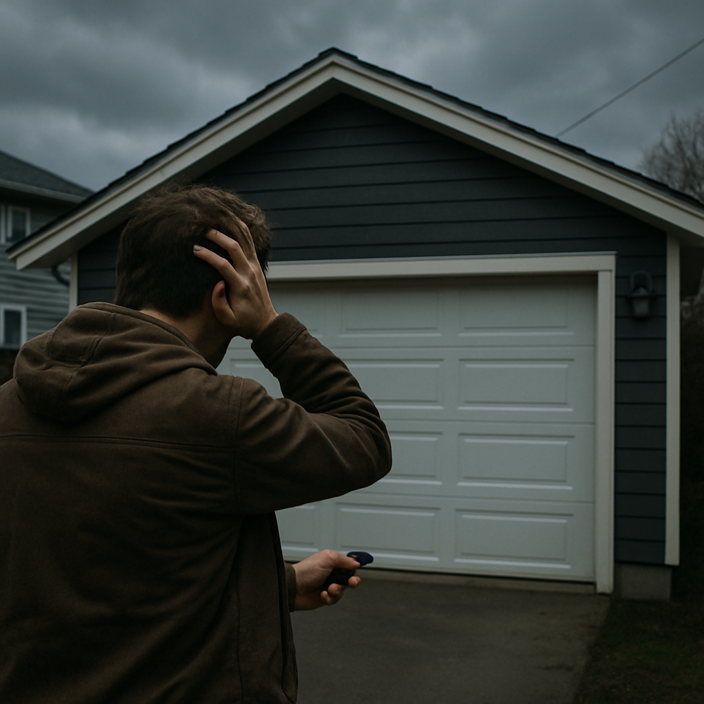 Read more about the article Detached Garage Door Won’t Open: Every Cause and Fix