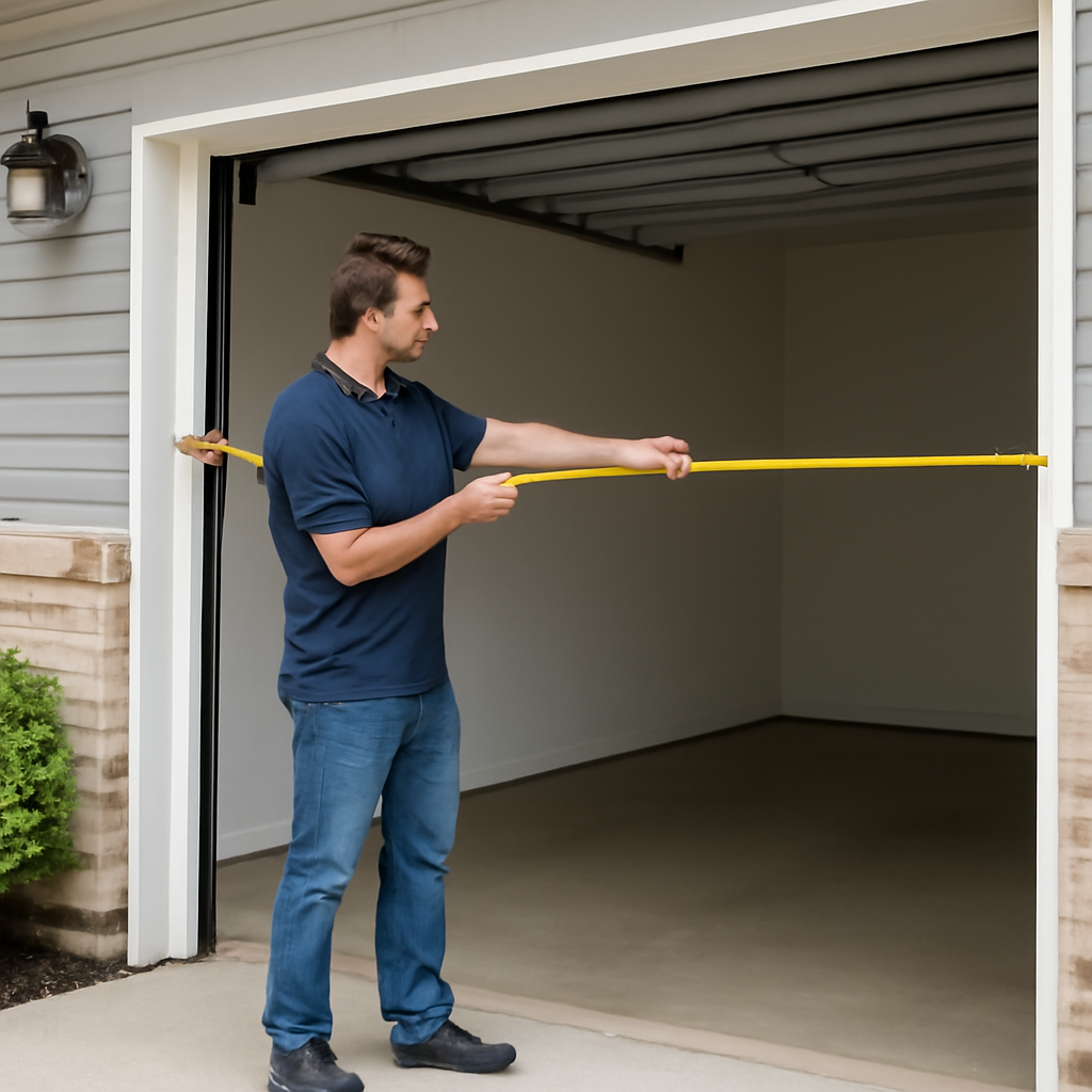 measuring garage door opening for magnetic screen fit