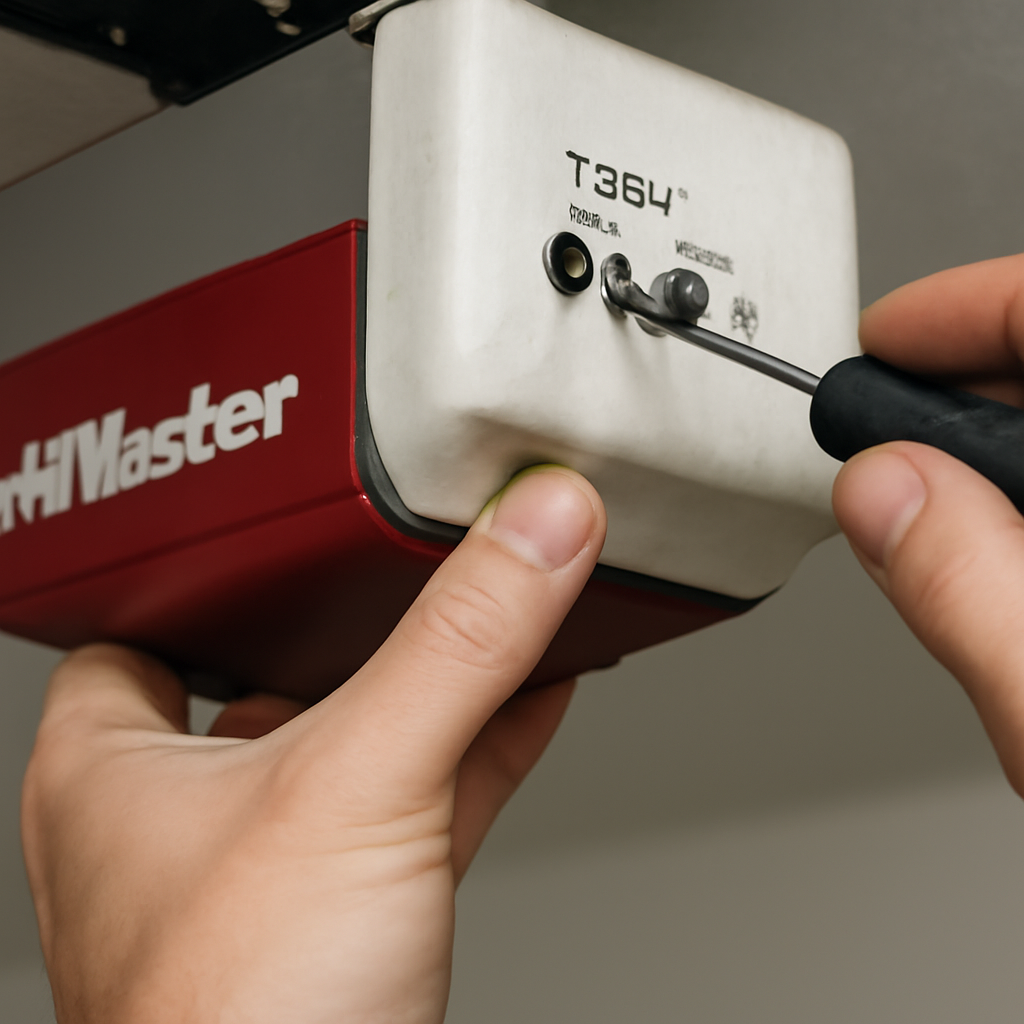 Adjusting the closing force setting on LiftMaster opener to resolve error code 4-1
