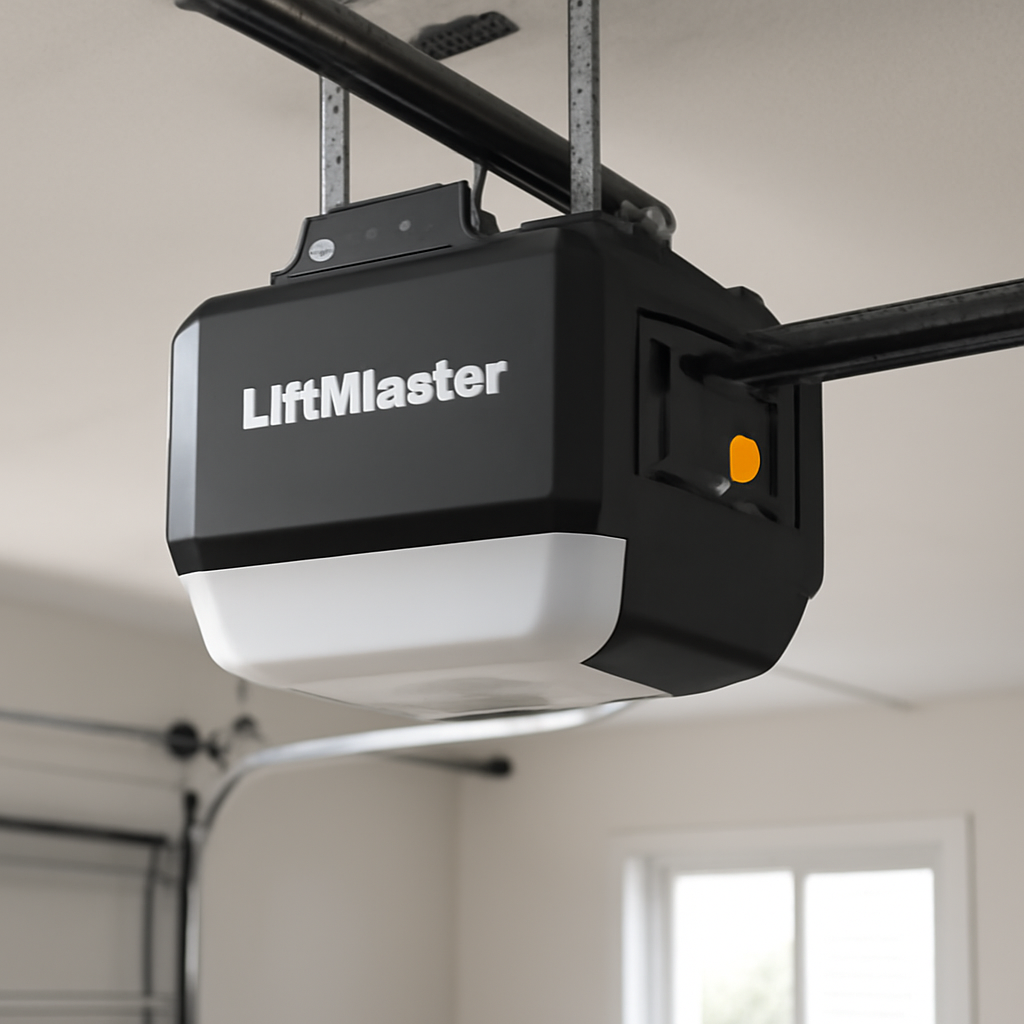 LiftMaster Garage Door Remote Not Working? Fix It in 5 Steps 3 LiftMaster motor unit showing yellow Learn button location on back panel