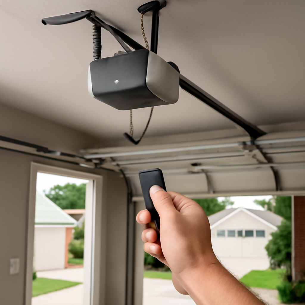 programming Chamberlain garage door opener remote using Learn button