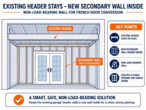 Read more about the article Replacing a Garage Door With French Doors: Sizing, Cost, and Permits