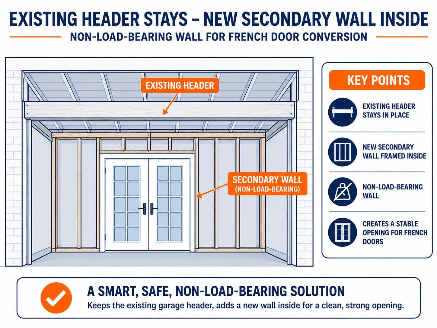 Read more about the article Replacing a Garage Door With French Doors: Sizing, Cost, and Permits