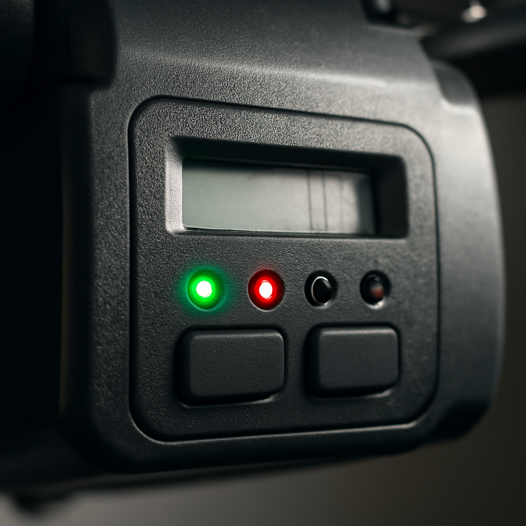 LiftMaster Error Code 42: Causes, Fixes and When to Call a Pro 3 Garage door opener digital control panel with LED indicator lights