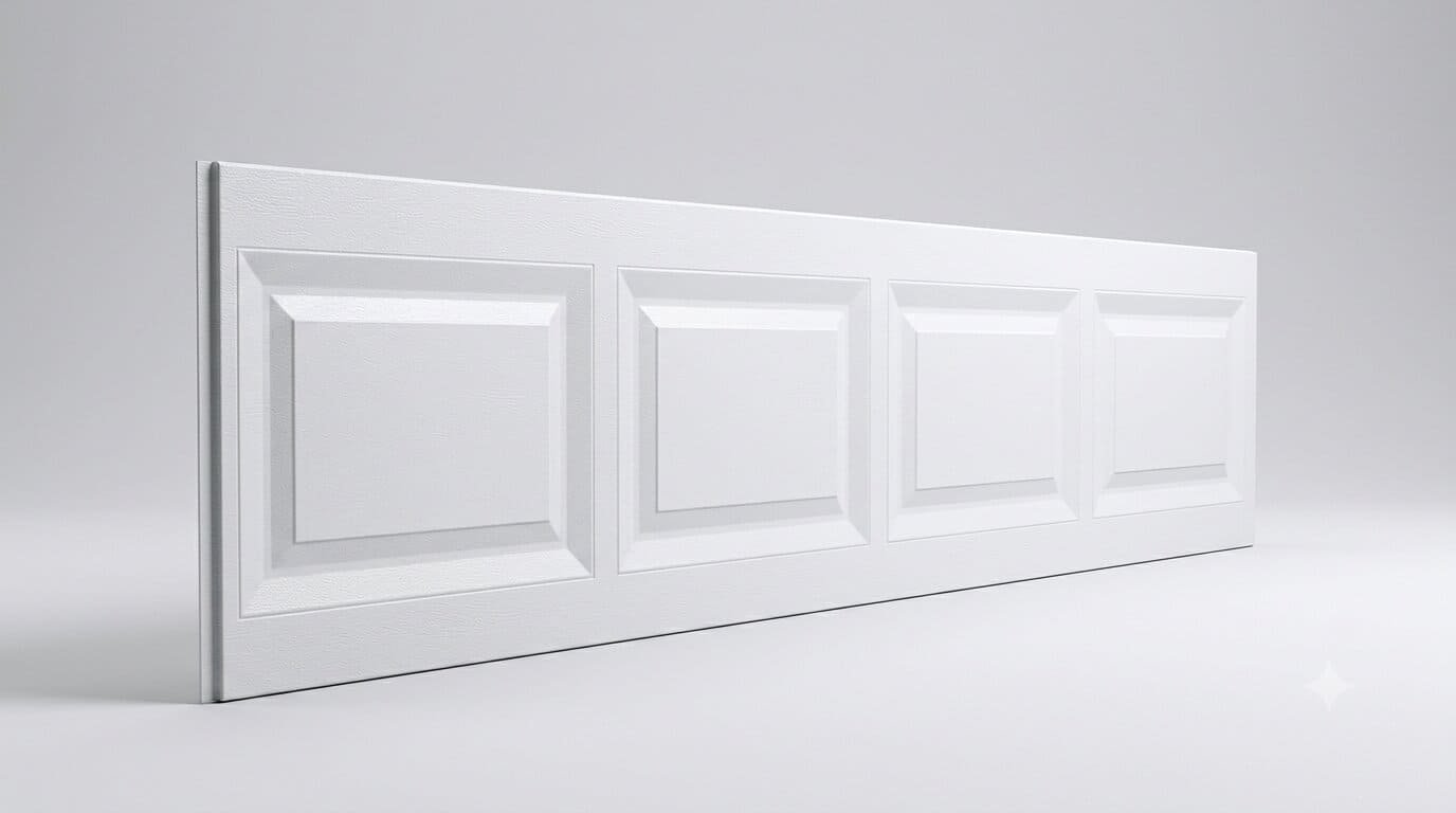 White steel Clopay garage door replacement panel section