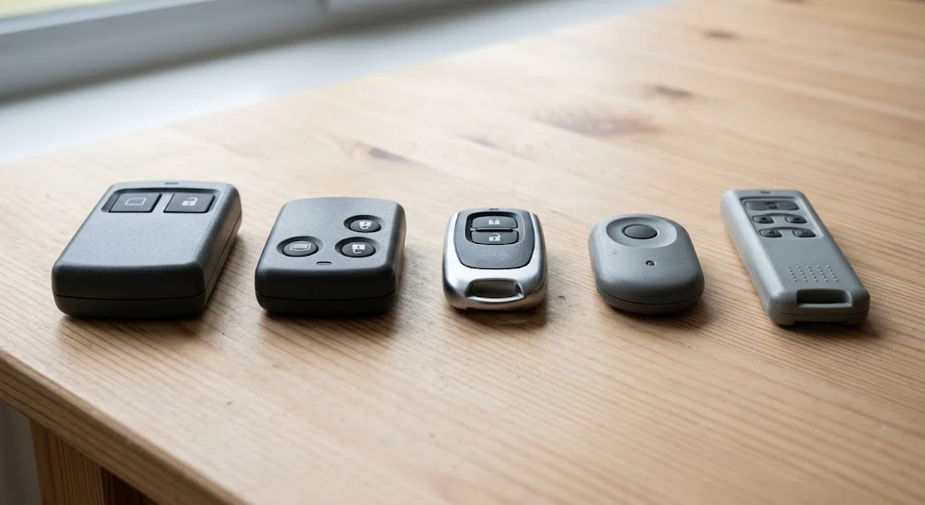 How to Program Craftsman Garage Door Remote 315 (Every Method) 8 Assortment of different garage door remote controls and clickers