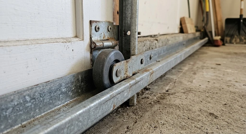 Genie Garage Door Opener Humming Sound: 5 Causes and Fixes 6 Garage door roller sitting in its metal track